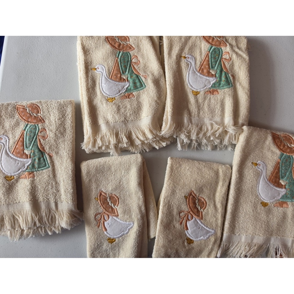 NEW 6pc Vintage Goose Towel Set Cottagecore Grandmacore Country Farmhouse